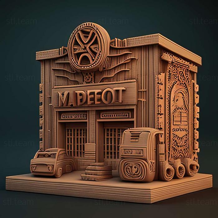 3D модель Игра Автобаза (STL)